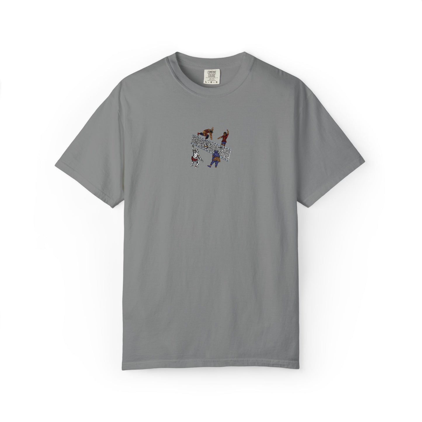 Shahnameh Legends Volleyball Graphic T-Shirt – Persian Miniature Art Tee