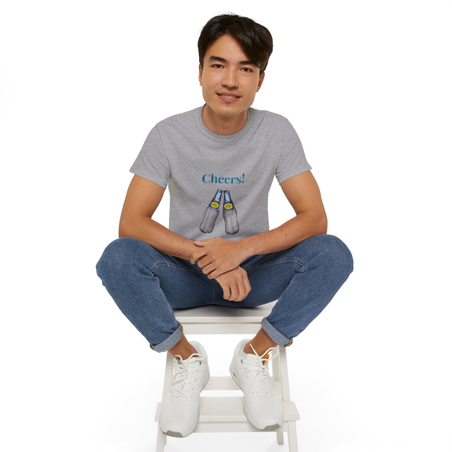 T-shirt Abali Dough Cheers – T-shirt graphique Doogh persan, T-shirt boisson iranienne, Haut unisexe en coton vintage