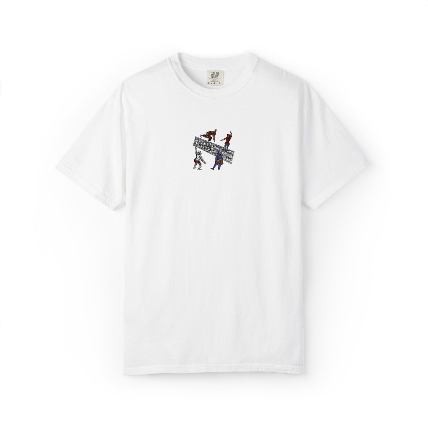 Shahnameh Legends Volleyball Graphic T-Shirt – Persian Miniature Art Tee