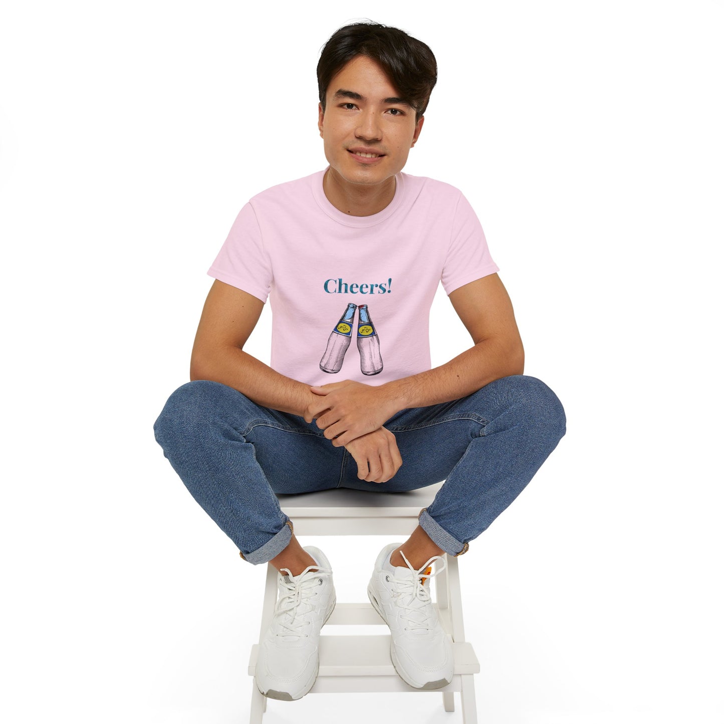 T-shirt Abali Dough Cheers – T-shirt graphique Doogh persan, T-shirt boisson iranienne, Haut unisexe en coton vintage