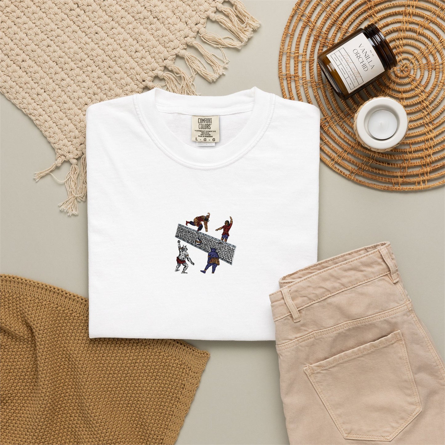 Shahnameh Legends Volleyball Graphic T-Shirt – Persian Miniature Art Tee