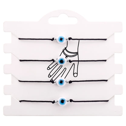 Bracelet tissé de protection contre le mauvais œil (Options à l'unité ou en lot)