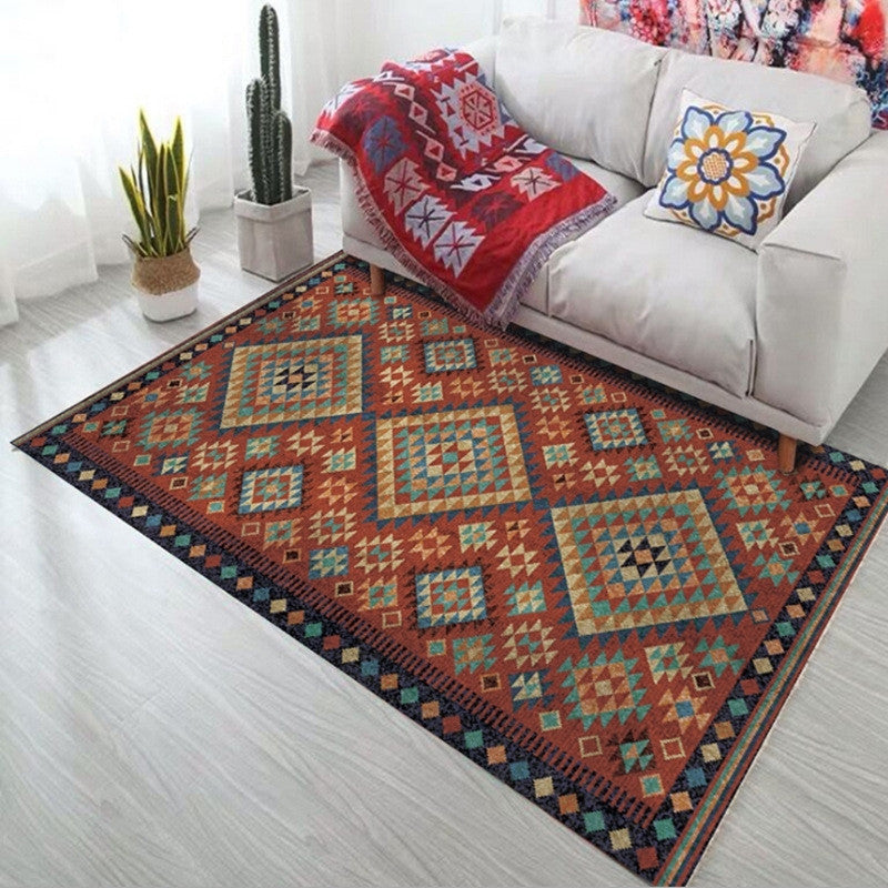 Tapis rayé d'inspiration perse – Tapis ethnique minimaliste pour salon et chambre